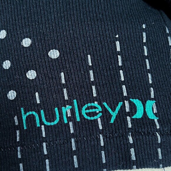 Hurley Graphic Tank Top | Black | Gray Dot Print | Small | 100% Cotton | Y2K - Picture 6 of 7